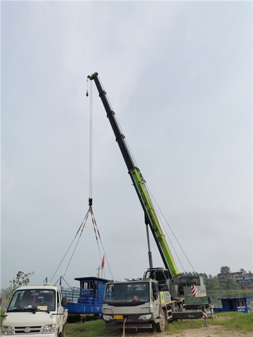 贡觉县桥梁建设吊装案例